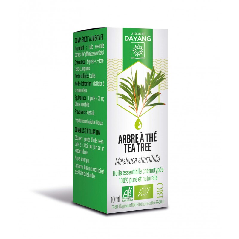 Huile Essentielle Tea Tree BIO (Arbre à thé) - Antivirale, antifongique,  antibactérienne