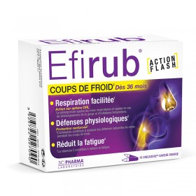 EFIRUB cold and flu symptoms - 3C PHARMA - Box of 16 sachets