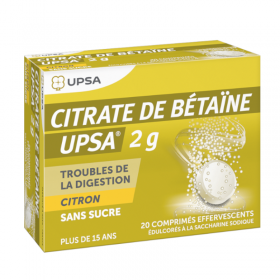 Citrate de bétaïne citron 2g sans sucre,...