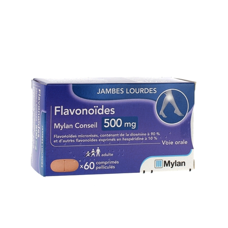 Daflon 500 mg comprimés - Médicament produit pour la circulation et les  hémorroïdes