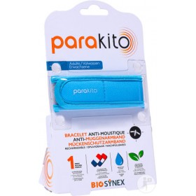 Parakito bracelet bleu ciel anti-moustiques rechargeable