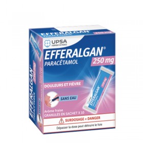 Efferalgan 250mg en granulés - 10 sachets - UPSA