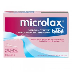 Microlax bébé constipation occasionnelle - 4 lavements