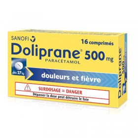 Doliprane 500mg - 16 tablets - SANOFI