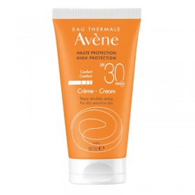 AVENE SPF30 sun cream : sensitive skin, water resistant.