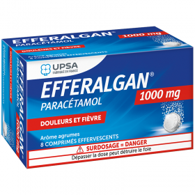 Efferalgan 1000mg - 8 comprimés effervescents -...