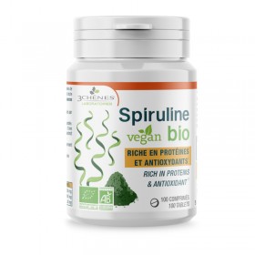 Spiruline végan et bio LES 3 CHENES 100 comprimés