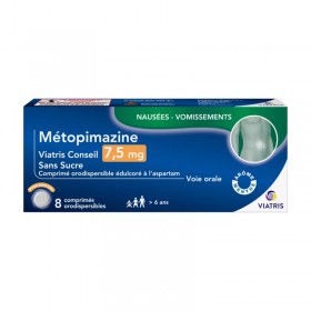 Metopimazine 7.5mg without sugar: nausea -...
