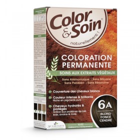 Permanent hair dye 6A dark ash blond Color&Soin LES 3 CHENES