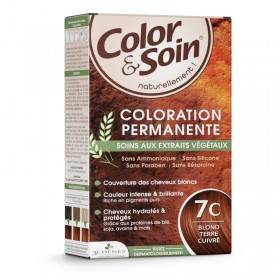 Permanent hair dye 7C terracotta blond...