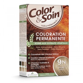 Permanent hair dye 9N honey blond Color&Soin LES 3 CHENES