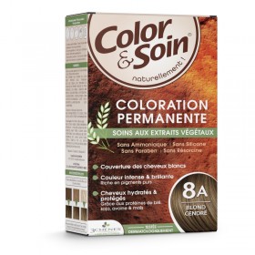 Permanent hair dye 8A ash blond Color&Soin LES 3 CHENES