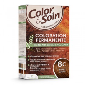 Permanent hair dye 8C copper blond Color&Soin...