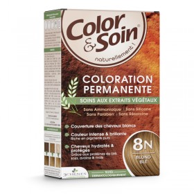 Permanent hair dye 8N flour blond Color&Soin LES 3 CHENES