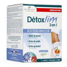 Détoxlim 3 en 1 boost minceur LES 3 CHENES 14 sachets