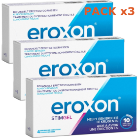 PACK of 3 boxes Eroxon Stimgel 4 single doses