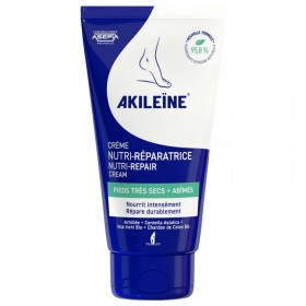 Akileïne crème nutri-réparatrice pieds secs + abîmés 75ml