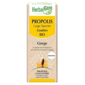 Propolis BIO Large spectre Flacon gouttes Gorge 15 ml HERBALGEM