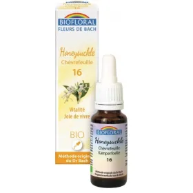 Fleur de Bach BIO Honeysuckle (Chèvrefeuille) Flacon 20 ml BIOFLORAL