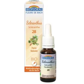 Fleur de Bach BIO Scleranthus (Scléranthe) Flacon 20 ml BIOFLORAL