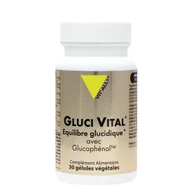 Gluci Vital équilibre glucidique avec Glucophénol 30 gélules VIT'ALL+