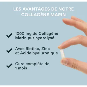 Collagène Marin + Acide Hyaluronique 90 gélules NOVOMA