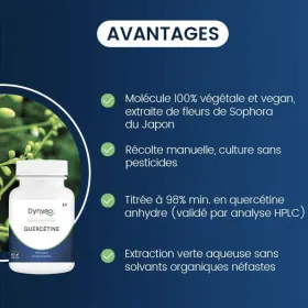 Quercétine anhydre pure 500 mg 60 gélules DYNVEO