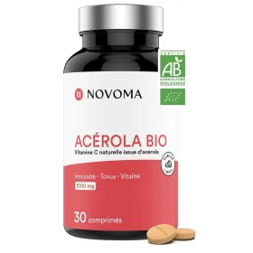 Acérola BIO 1000 mg 30 comprimés NOVOMA