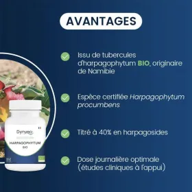 Harpagophytum BIO extrait 60 gélules DYNVEO