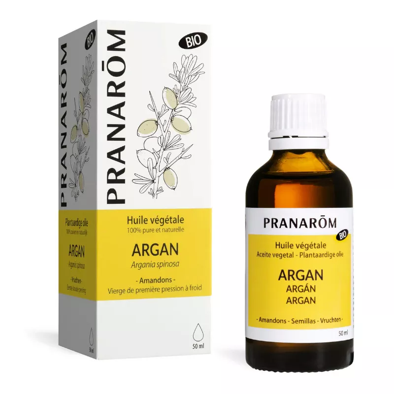 Huile végétale Argan BIO Flacon 50 ml | PRANAROM Huile végétale Argan BIO Flacon 50 ml | PRANAROM