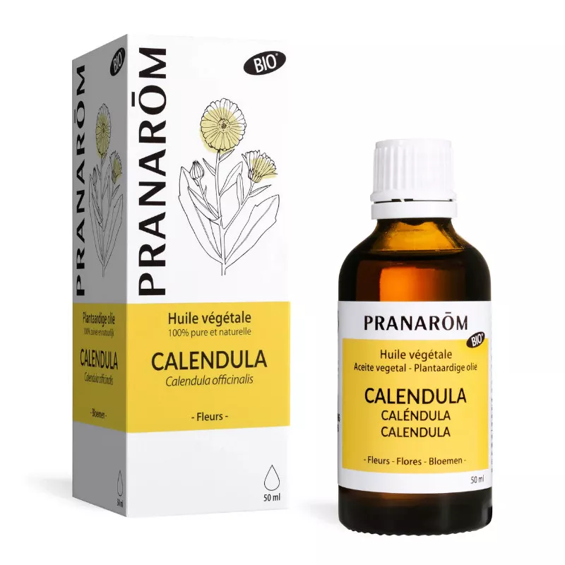 Huile végétale Calendula BIO Flacon de 50 ml | PRANAROM Huile végétale Calendula BIO Flacon de 50 ml | PRANAROM