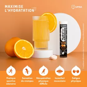 HydraFizz: HYDRA + SPORT orange flavor - 16 effervescent tablets